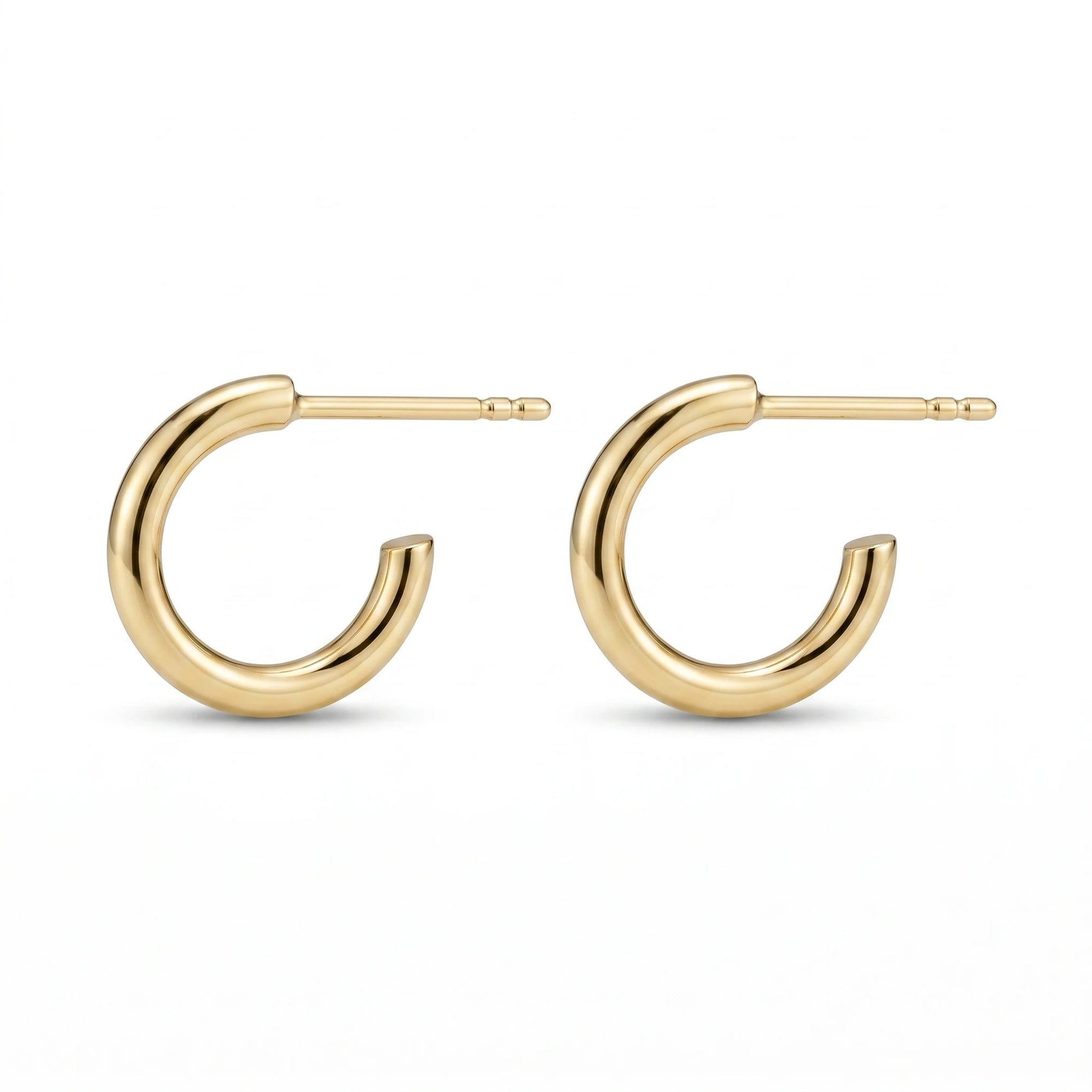 Gold Huggie Hoop Earrings