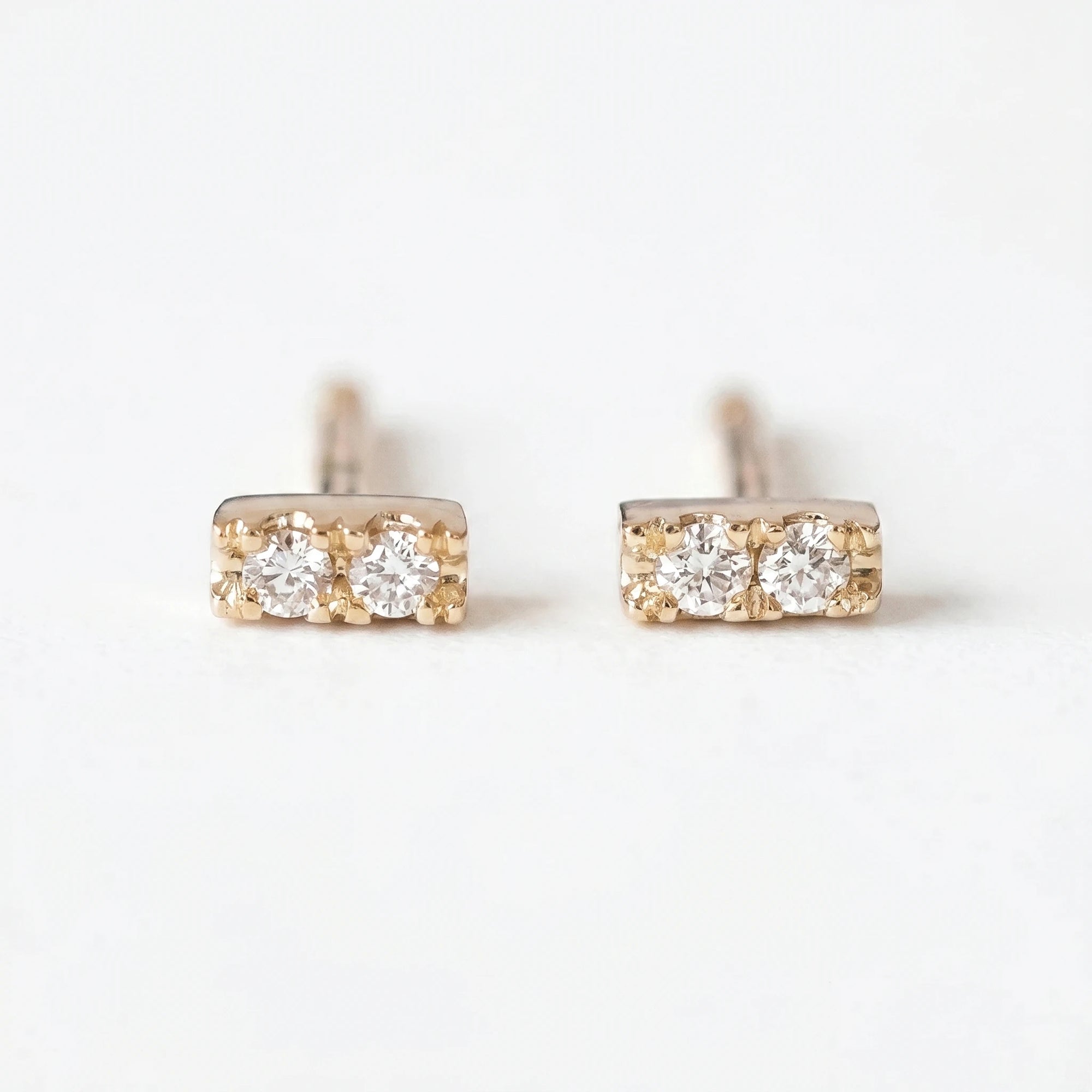 Diamond Bar Earrings
