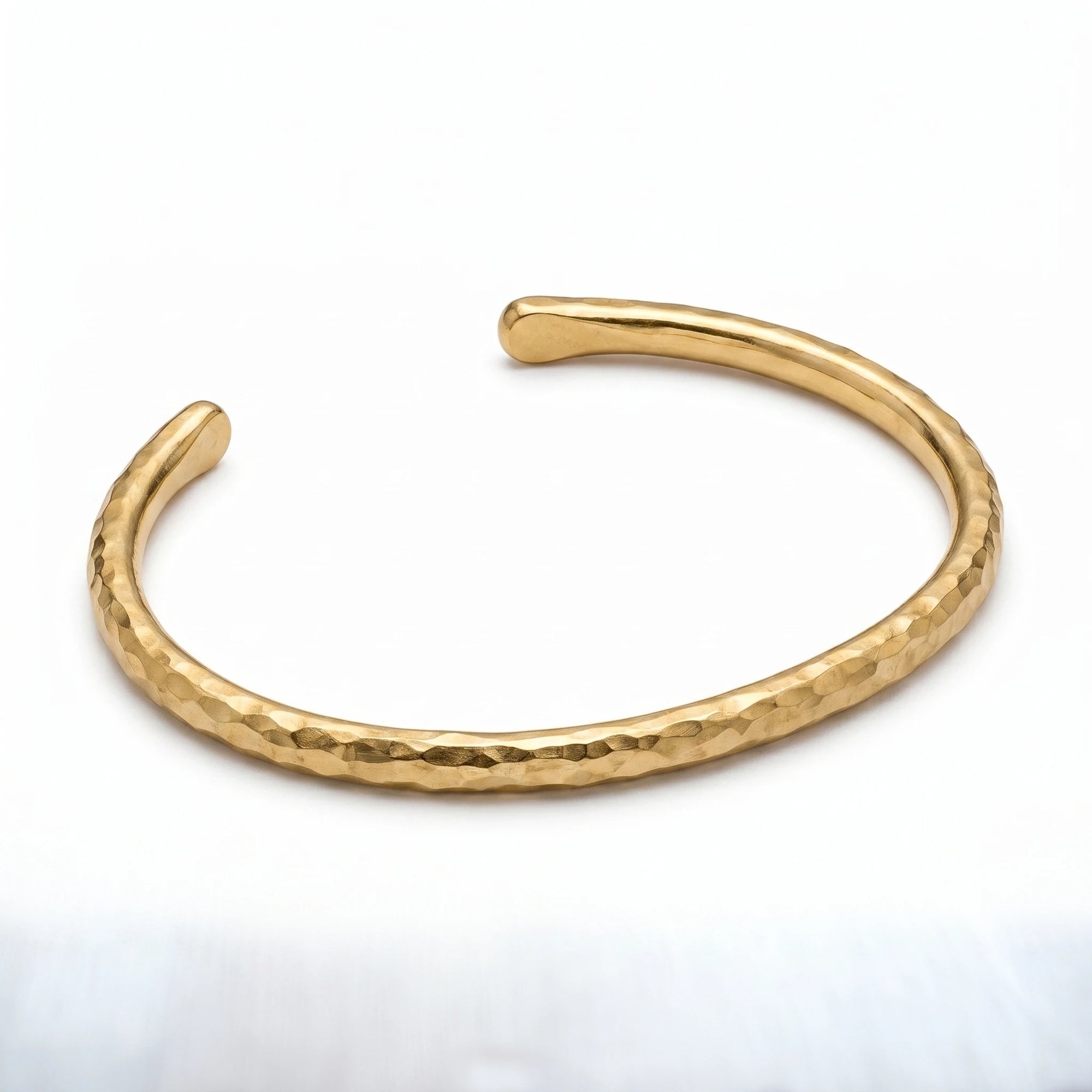 Hammered Gold Cuff Bracelet