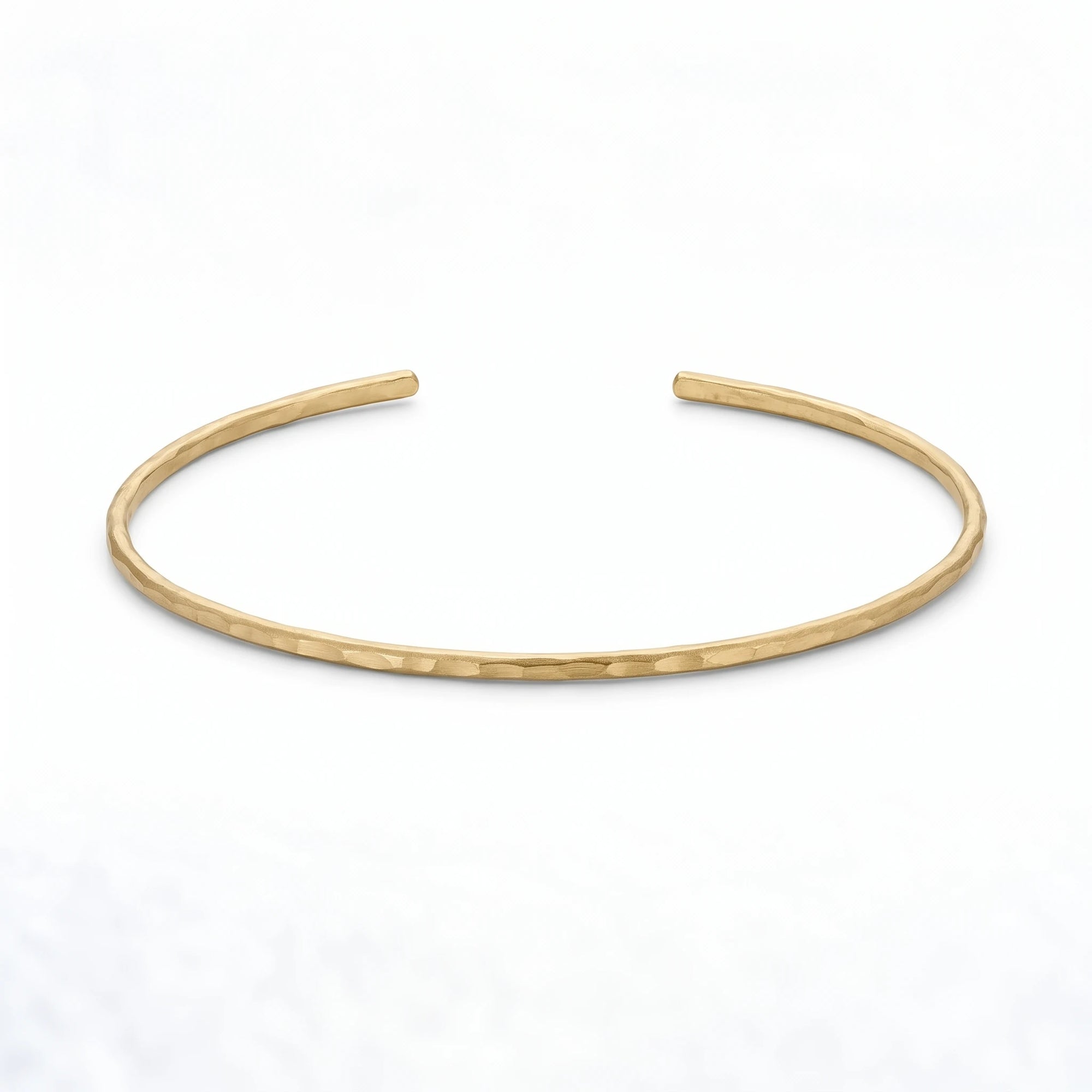 Hammered Gold Cuff Bracelet