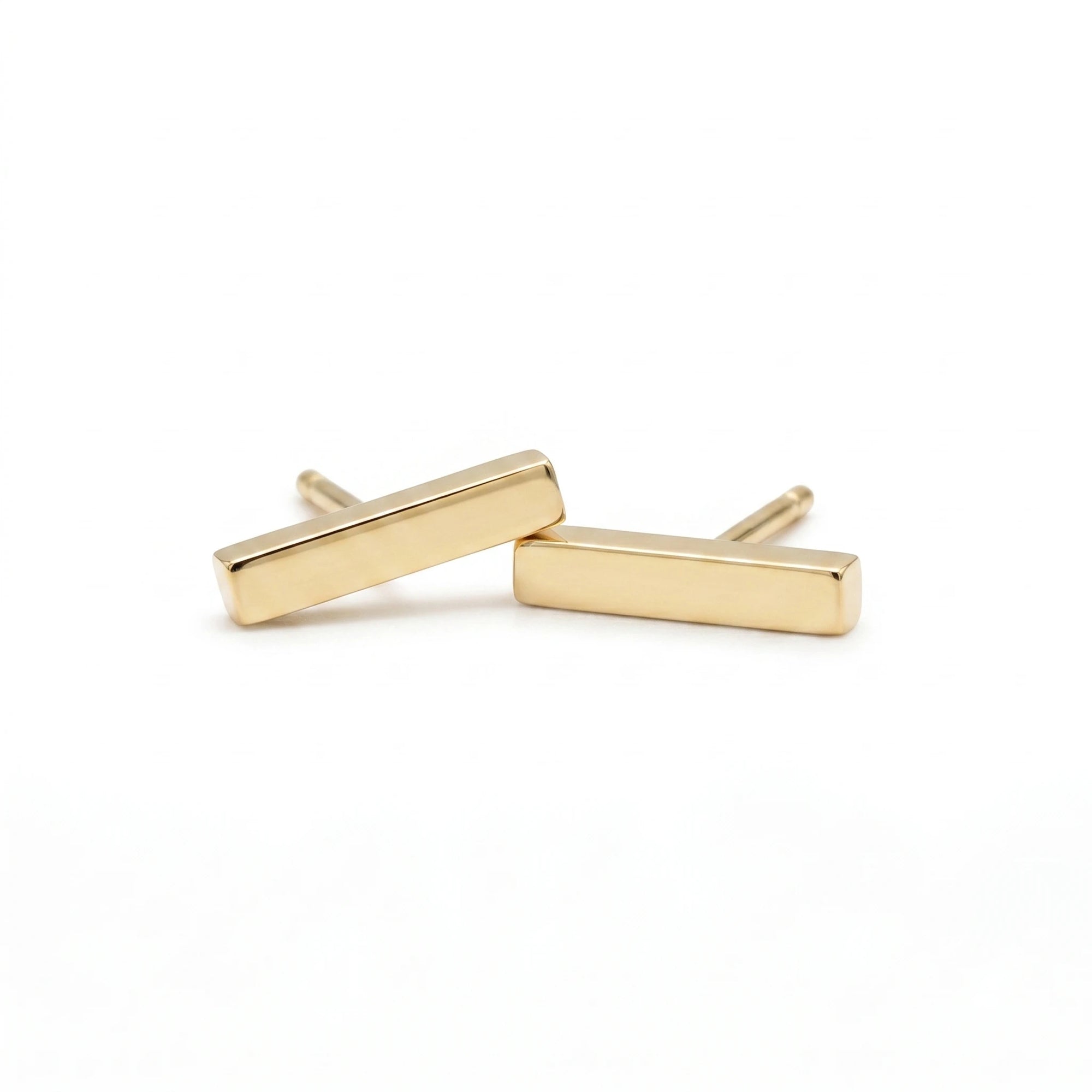 Gold Bar Earrings