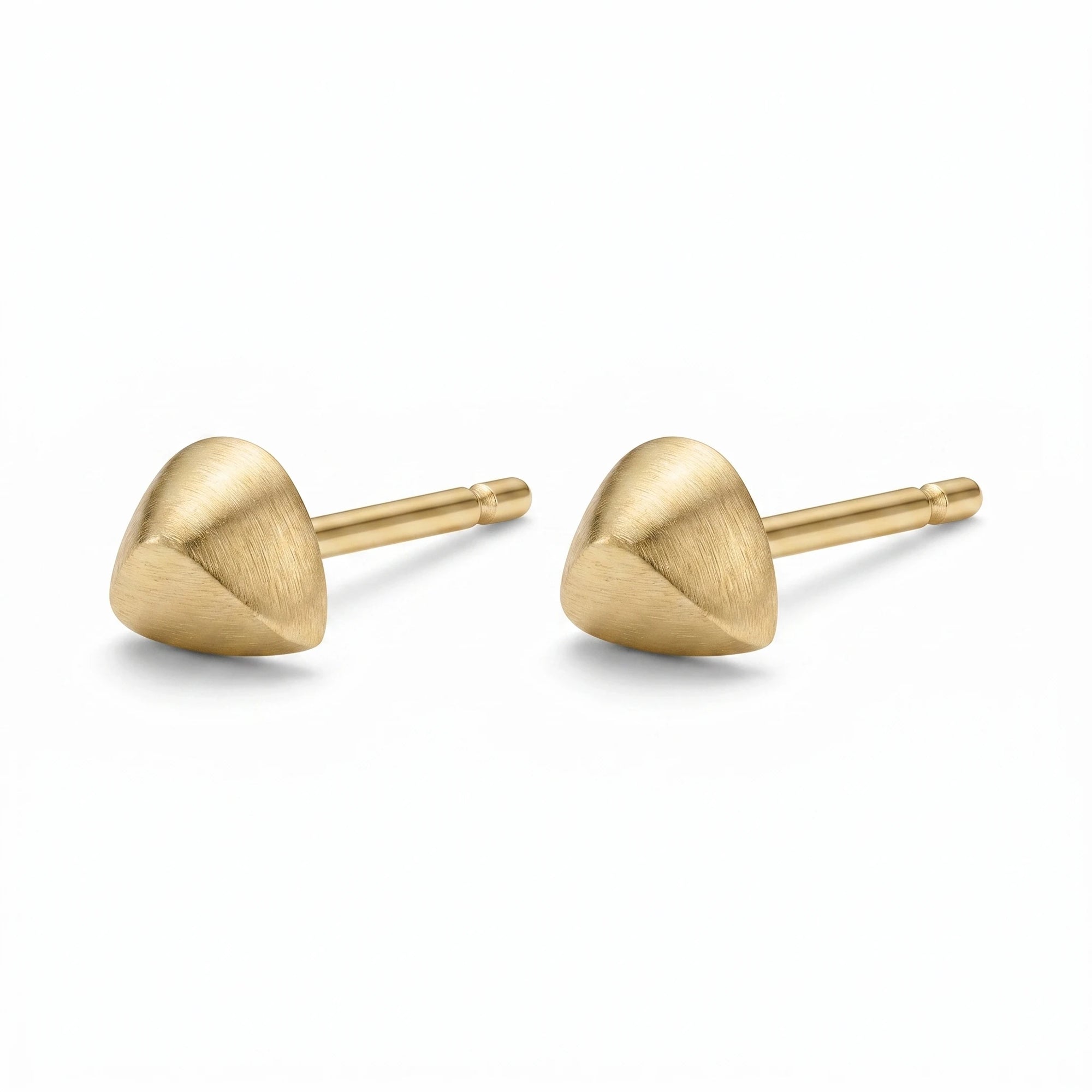 Signet Gold Stud Earrings
