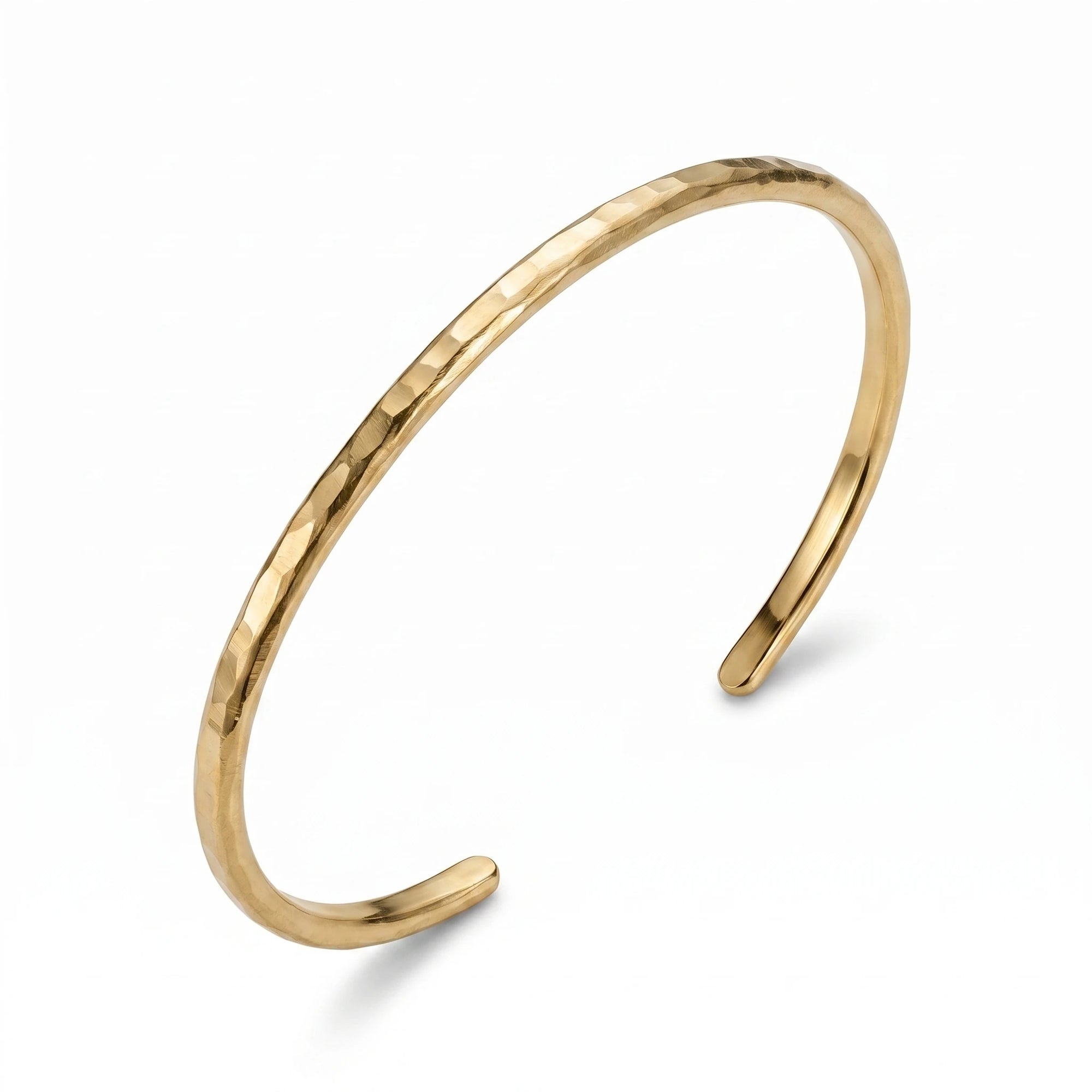 Hammered Gold Cuff Bracelet