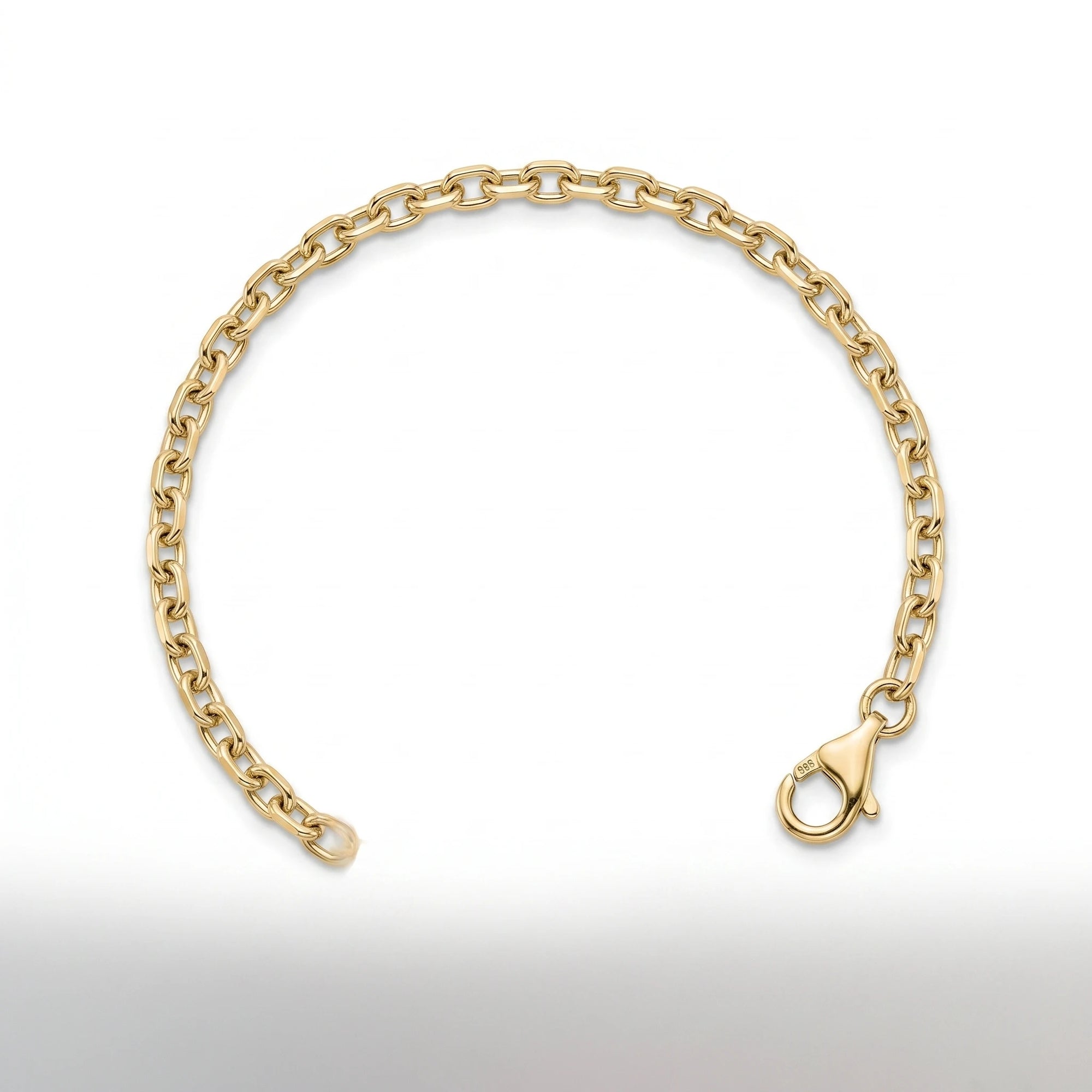 Oval Link Gold Bracelet