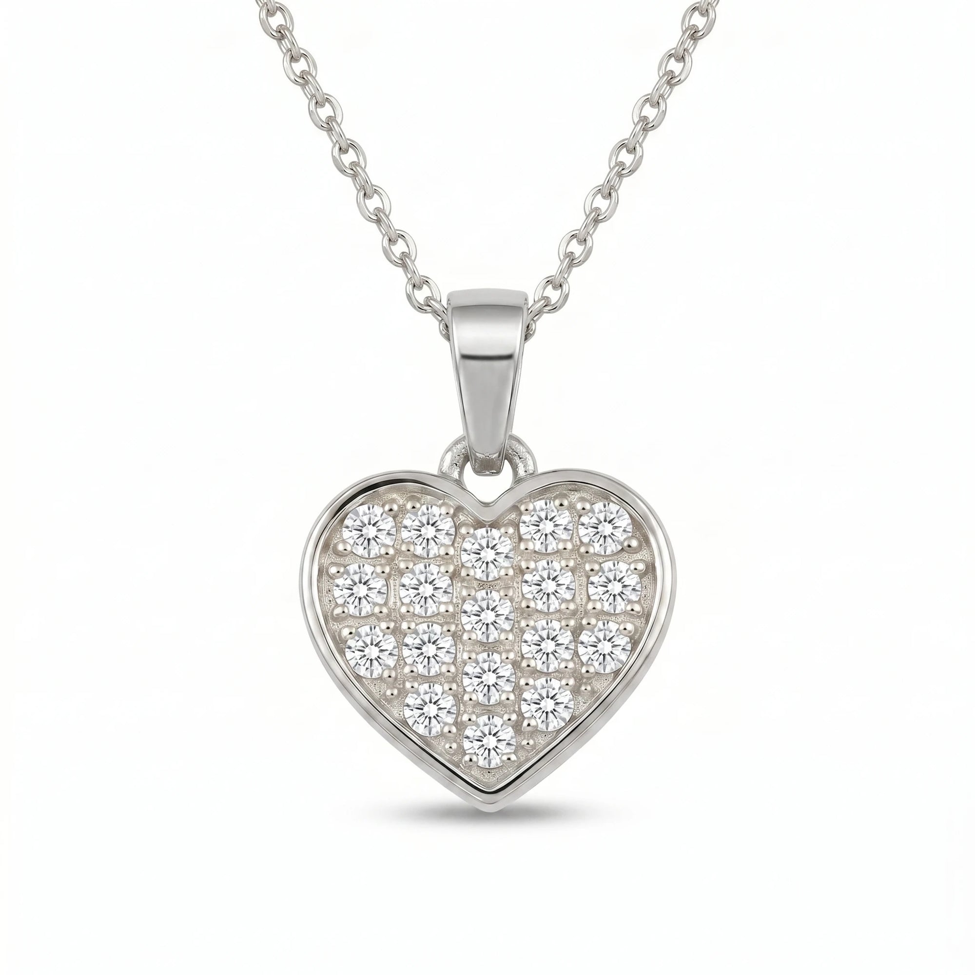 Diamond Pavé Heart Necklace