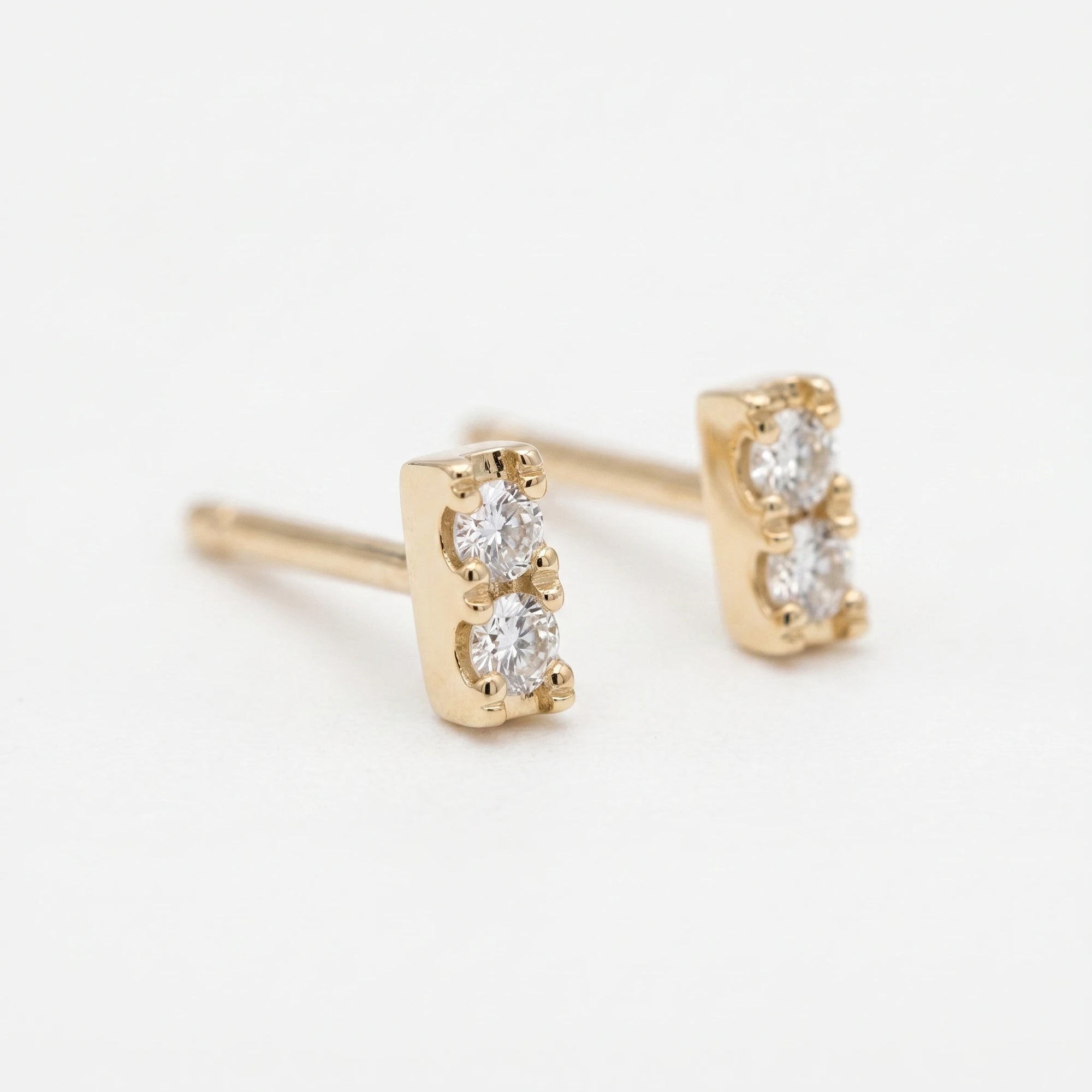 Diamond Bar Earrings