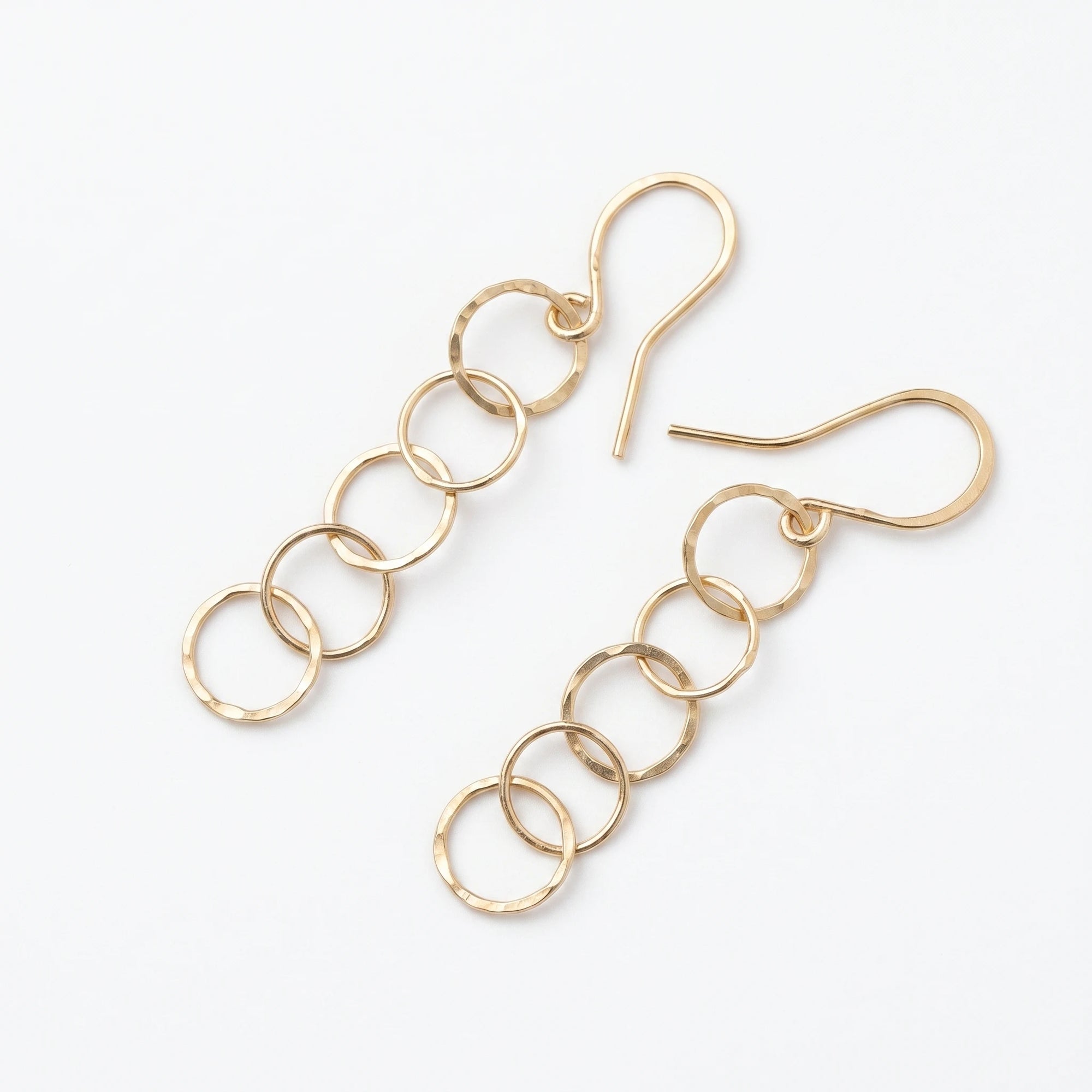 Dangle Chain Gold Earrings
