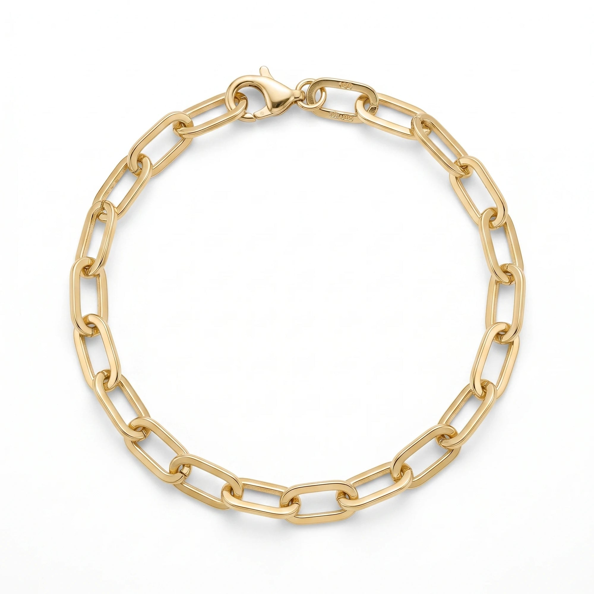 Gold Paperclip Bracelet