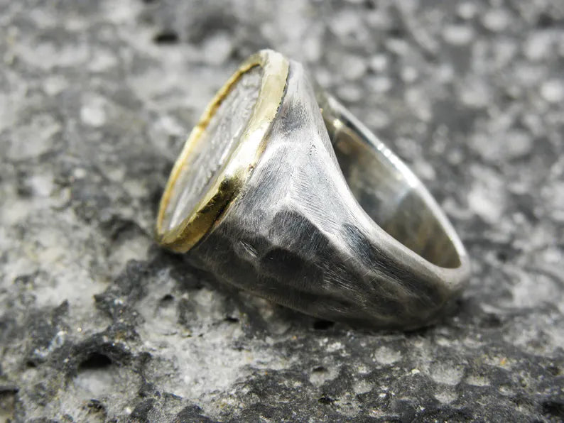 Silver Roman Coin  Men's Ring