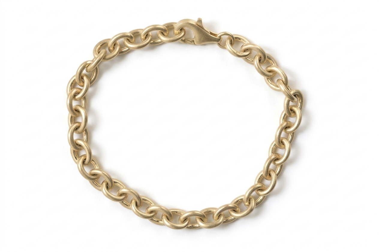 Oval Link Gold Bracelet