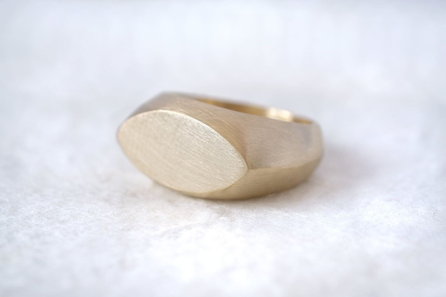 Marquis Gold Signet Ring