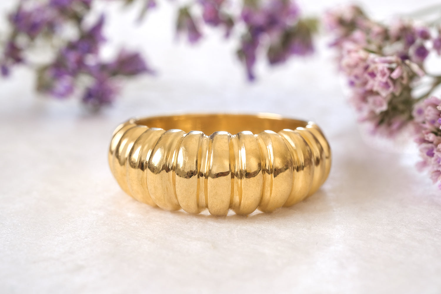 Gold Ring With Arches