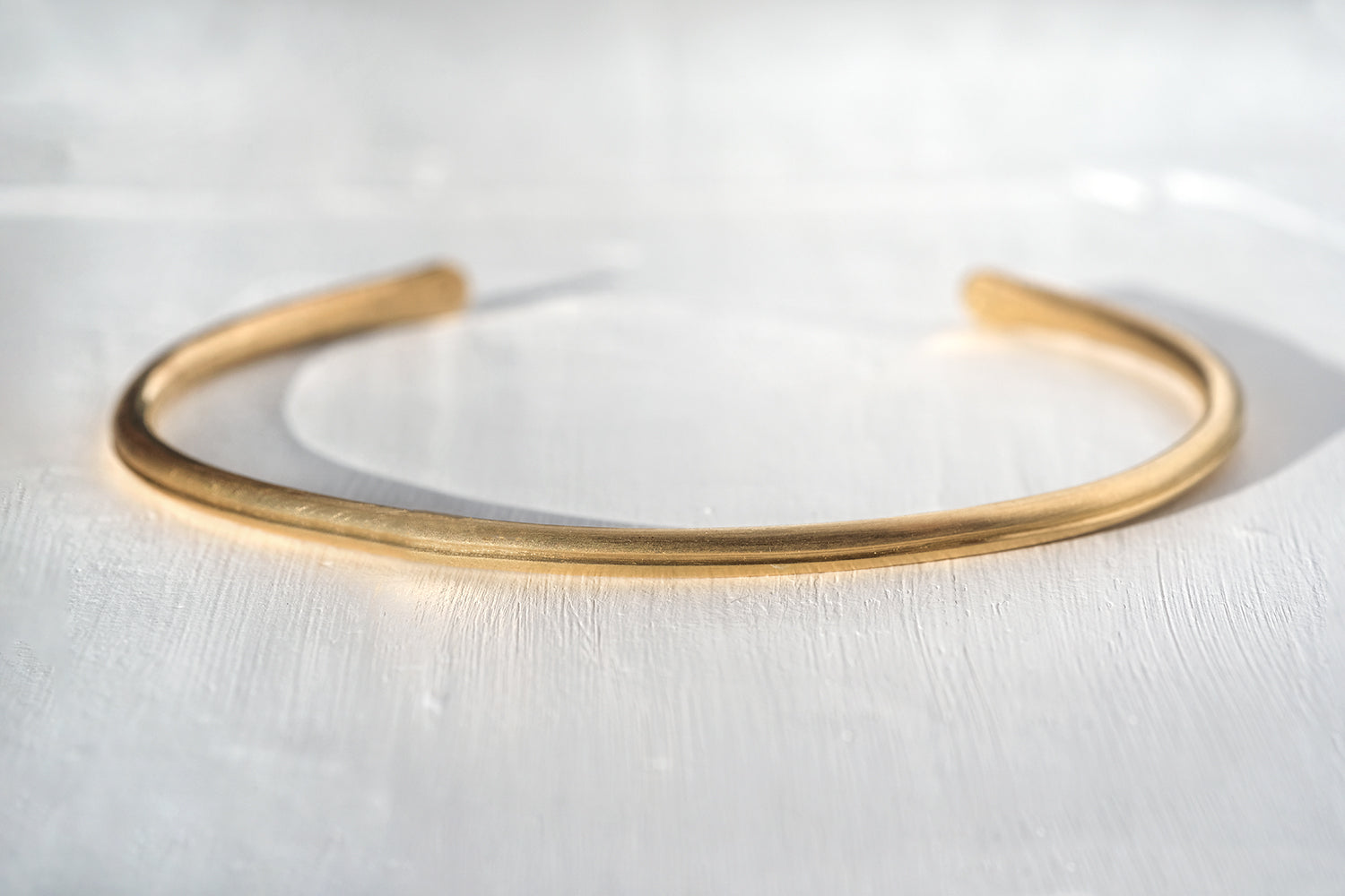 Thin Gold Bracelet For Men - With A Central Line